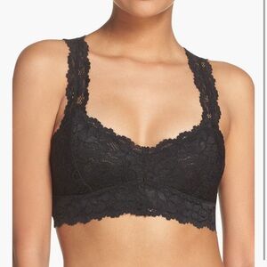 Free People Black Lace Bandeau